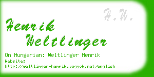 henrik weltlinger business card